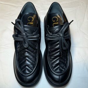 Gucci Chunky Leather Platform Loafers